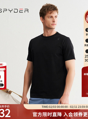 SPYDER夏季新品男子URBAN LIFE透气户外休闲运动短袖T恤24MS479M