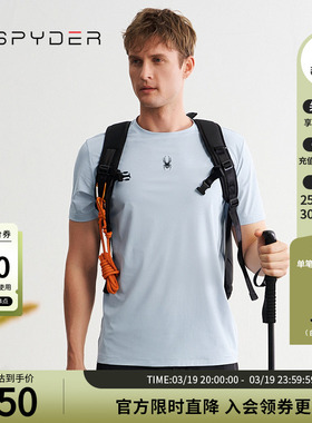 SPYDER蜘蛛春夏男子TRAINING透气户外休闲运动短袖T恤24ES471M