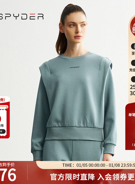 SPYDER蜘蛛秋冬女子MOUNTAIN LIFE简约亲肤透气运动卫衣24MR304W