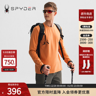SPYDER春夏新品 T恤25MS437M 男子HIKING系列圆领套头长袖