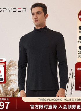 SPYDER蜘蛛秋冬男子URBAN LIFE运动长袖圆领打底T恤衫23MR401M