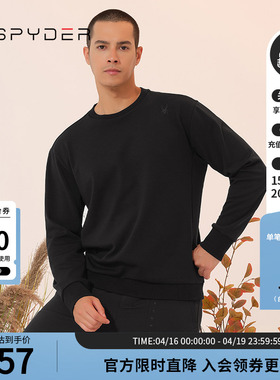 SPYDER蜘蛛秋冬男子SKI LIFE舒适户外休闲加绒圆领卫衣23MR315M