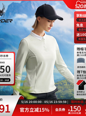 SPYDER蜘蛛春夏女子NATURE GOLF休闲运动长袖POLO衫25CS414W