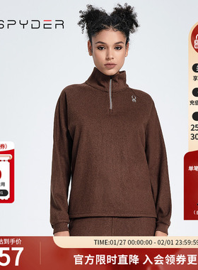 SPYDER新品女子URBAN LIFE卫衣秋冬套头保暖上衣23CF314W