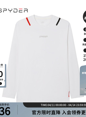 SPYDER蜘蛛秋冬男TRAINING休闲时尚运动针织长袖U领T恤24CR423M