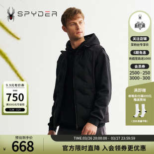 SPYDER蜘蛛秋冬男子MOUNTAIN LIFE保暖立领羽绒马甲背心24MF237M