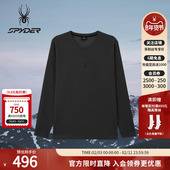 SPYDER蜘蛛秋冬男子华夫格面料透气休闲运动长袖 圆领T恤25MF403M