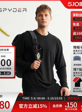 SPYDER蜘蛛秋冬男子MOUNTAIN LIFE户外休闲运动长袖T恤24MF409M
