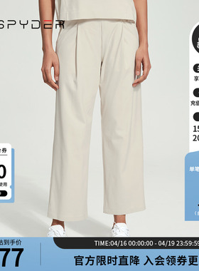 SPYDER蜘蛛春夏女子SKI LIFE跑步运动宽松休闲直筒裤长裤24CS510W