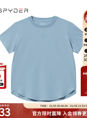 SPYDER蜘蛛春夏女子URBAN LIFE运动休闲舒适短袖圆领T恤24CS414W