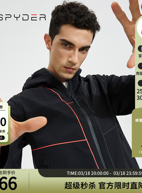 SPYDER蜘蛛春夏男子356 STYLE简约时尚防水防风连帽夹克22CS135M