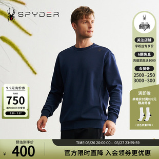 SPYDER蜘蛛秋冬男子MOUNTAIN LIFE亲肤舒适简约运动卫衣24EF325M