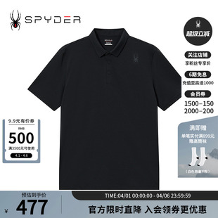 SPYDER蜘蛛春夏男子TRAINING短款 T恤24CS447M 户外运动休闲POLO衫