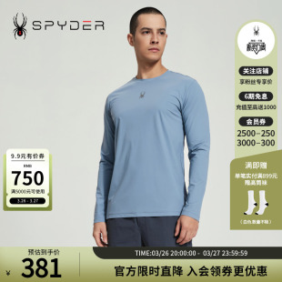 SPYDER蜘蛛春秋男MOUNTAIN 圆领T恤24MS443M LIFE休闲宽松纯色长袖
