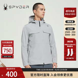 SPYDER春秋新品 LIFE户外运动保暖透气连帽夹克男24ES101M URBAN