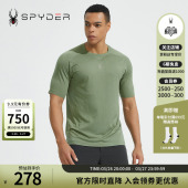 SPYDER蜘蛛春夏男子TRAINING透气亲肤运动短袖 圆领T恤22CS417M