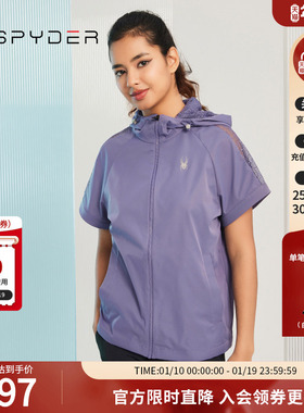 SPYDER蜘蛛春夏女子356 STYLE丝滑缎面宽松连帽夹克23CS114W