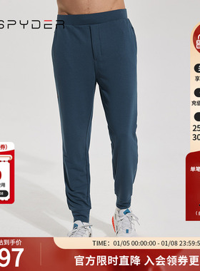 SPYDER蜘蛛秋冬男子TRAINING户外休闲运动弹力束脚长裤子23MF531M