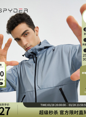 SPYDER蜘蛛春夏男子356 STYLE时尚舒适运动休闲连帽夹克22CS107M