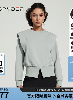 SPYDER蜘蛛春秋女SKI LIFE中意简约休闲时尚套头圆领卫衣24CS304W