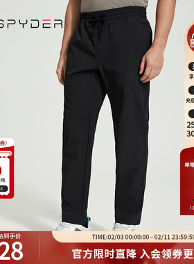 SPYDER新品男子TRAINING运动裤子户外休闲直筒裤长裤24MS501M