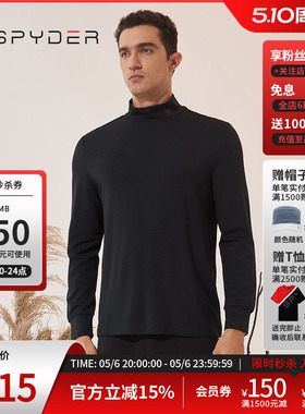 SPYDER蜘蛛秋冬男子URBAN LIFE运动长袖圆领打底T恤衫23MR401M