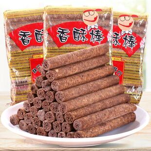一整箱】灵光香酥棒巧克力老式零食香脆小吃巧克力棒长条便宜食品