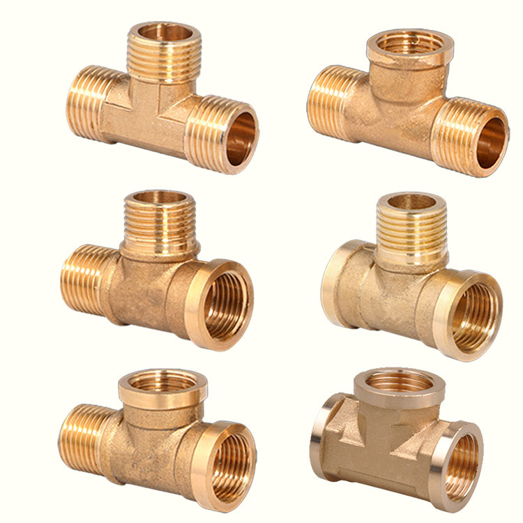 4分热水器水龙头铜三通接口三内外丝管件y型水管三角阀转接头g1/2