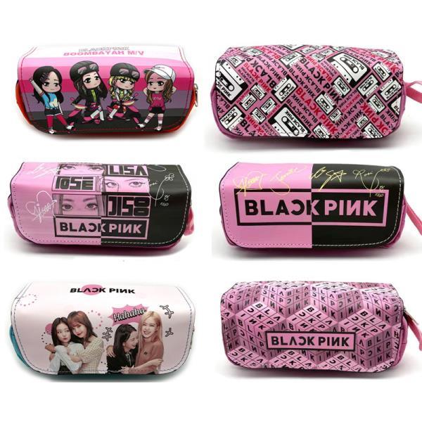 精美帆布动漫韩国女子组合Blackpink铅笔袋学生大容量文具盒钱包