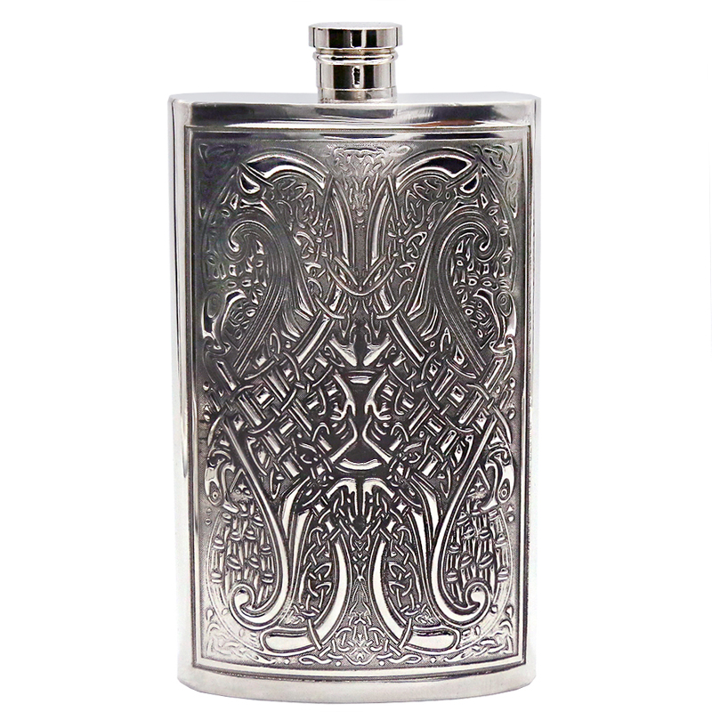 English Pewter英国锡器进口原装锡酒壶便携随身旅行长辈商务送礼