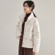 秋冬新中式 国风盘扣编织绳高级感缎面光泽立领加厚羽绒服15982