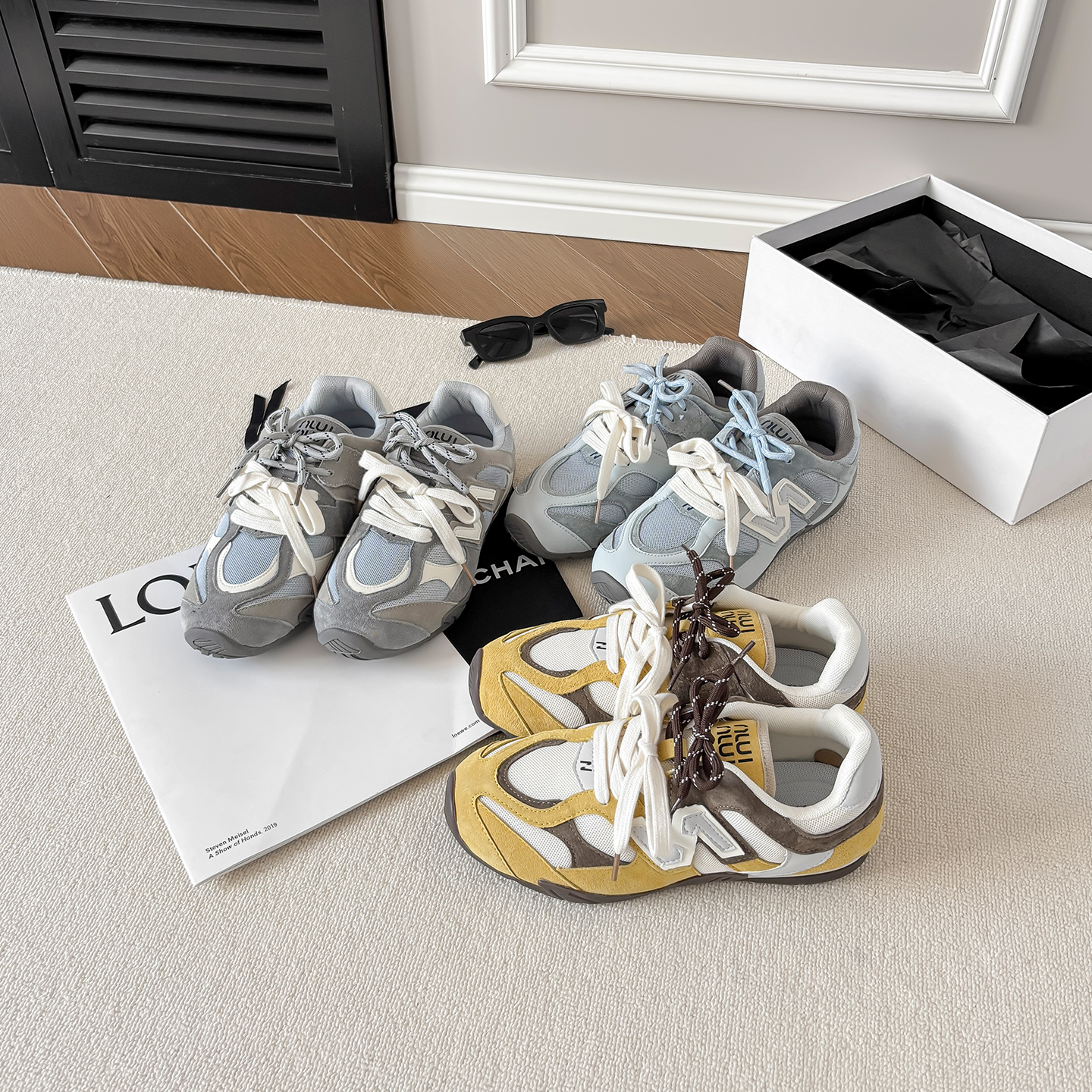 一三良品夏季新年拼色小码3332平底运动鞋魔术贴双色带百搭阿甘鞋