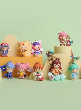 王者荣耀英雄小乔鲁班庄周蔡文姬大乔妲己软胶金属钥匙扣滴胶挂件