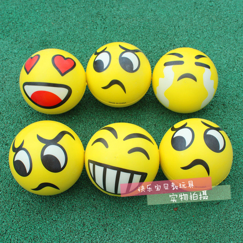 PU solid Sponge ball children Elastic ball Smiling face football Basketball Grip train Rubber ball Pressure reducing toyin the Toy/Childs/Puzzle/Building block/Model , Outdoor sports/Leisure/Traditional toys , Ball Toys/Ball games  category - from Buy2taobao.com to provide professional Taobao agent buy service