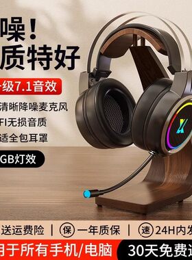 LG gram Pro适用头戴式有线耳机运动音乐电脑游戏3.5接口头戴式耳