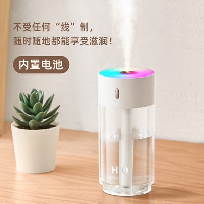 空气加湿器小型家用静音卧室宿舍学生迷你办公室w桌面车载大喷雾