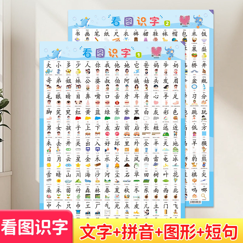 儿童挂图宝宝启蒙认字早教
