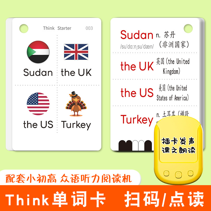 剑桥THINK第二版少儿英语单词卡