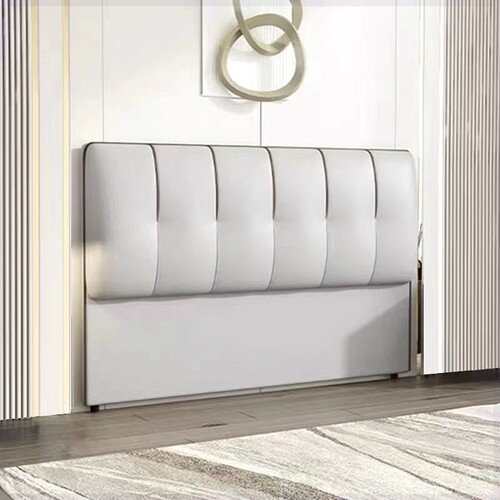 床头背靠板床头软包靠背新款简约现代1.8实木落地背板科技1.5超薄