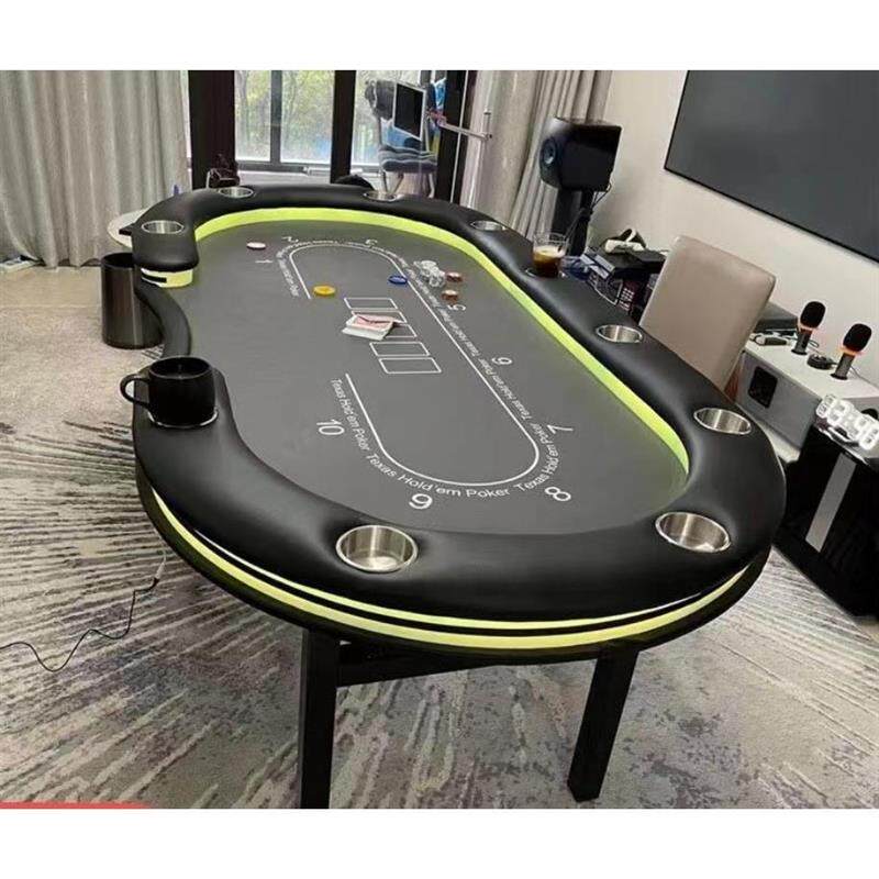 专业德州扑克桌棋牌室筹码扑克牌折叠台面桌布颜色可定制德州桌子