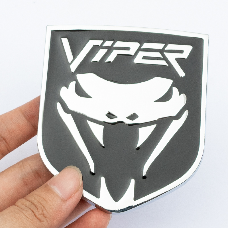 福特汽车viper蝰蛇车贴个性眼镜蛇金属车标道奇蝰蛇3d立体贴尾标