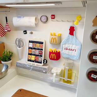 珐琅板墙面平替磁吸厨房白板墙贴自粘贴纸磁铁写字留言定制展示板收纳家用儿童教学可擦双层磁性黑板玻版上墙