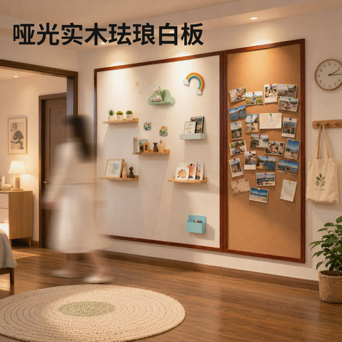 【实木珐琅哑光白板】