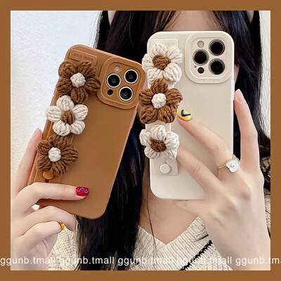 适用红米k系列ins花朵腕带手机壳