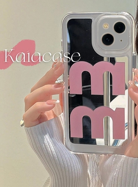 ins小众粉字母镜面vivoy93手机壳y9s简约清新y67y66i个性y71a创意y79补妆镜y55y53s防摔y97y85软y20Y30套y81s