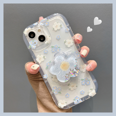 夏日小清新碎花支架全包适用三星