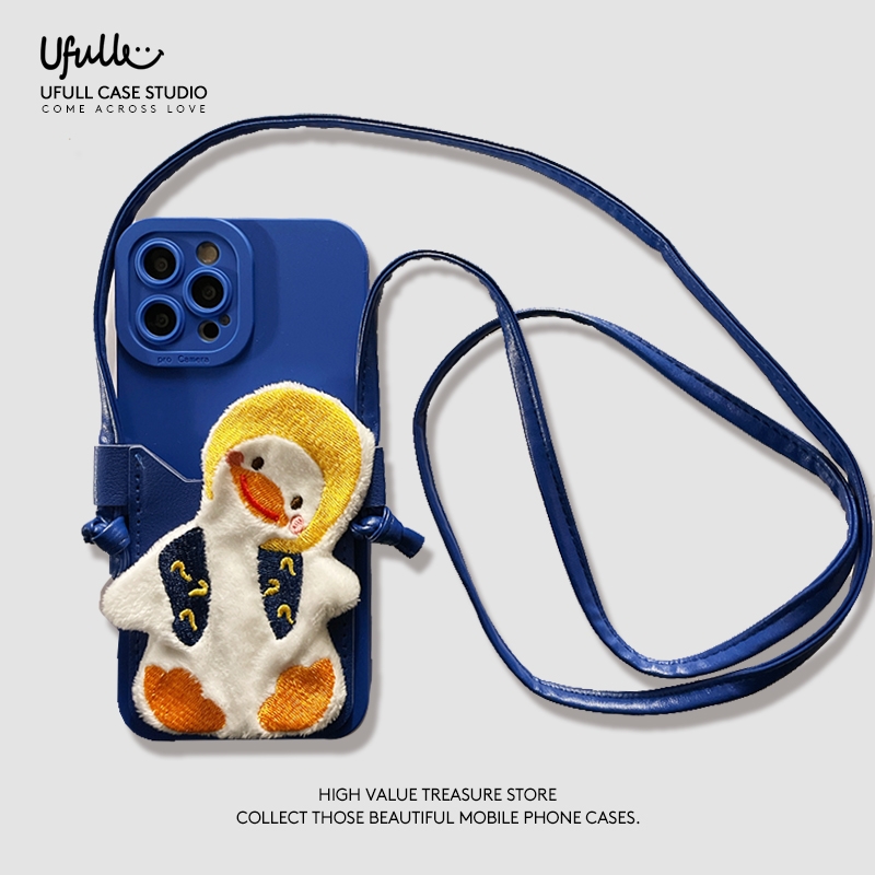 适用三星克莱因蓝歪头鸭卡包软壳