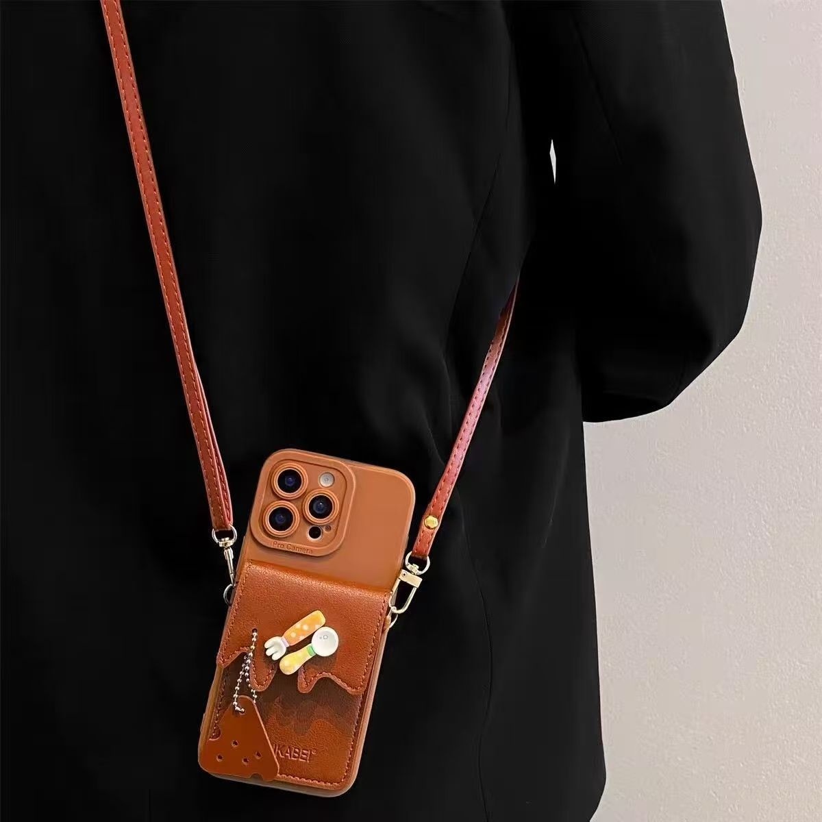 适用三星s25软硅胶趣味刀叉卡包