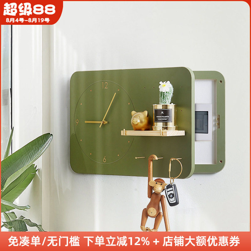 木工小舅创意时钟电表箱装饰画