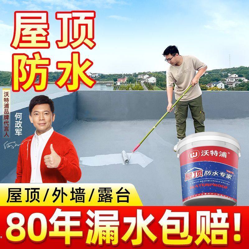 沃特浦防水涂料屋顶防水胶水楼顶外墙裂缝漏水渗水屋顶防漏水材料